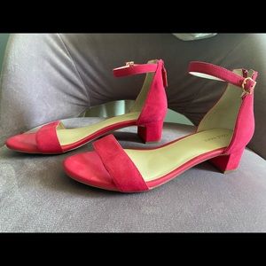Cole Haan hot pink block heel sandals